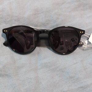 J. Crew Factory Black Round Sunglasses